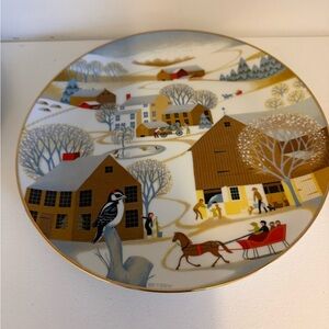 Christmas on the Farm Plate by Betsy Bates